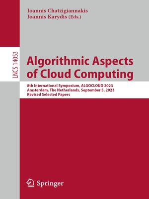 cover image of Algorithmic Aspects of Cloud Computing